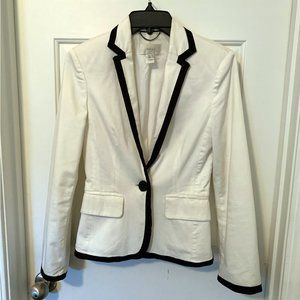 MNG SUIT BLACK AND WHITE SUIT JACKET